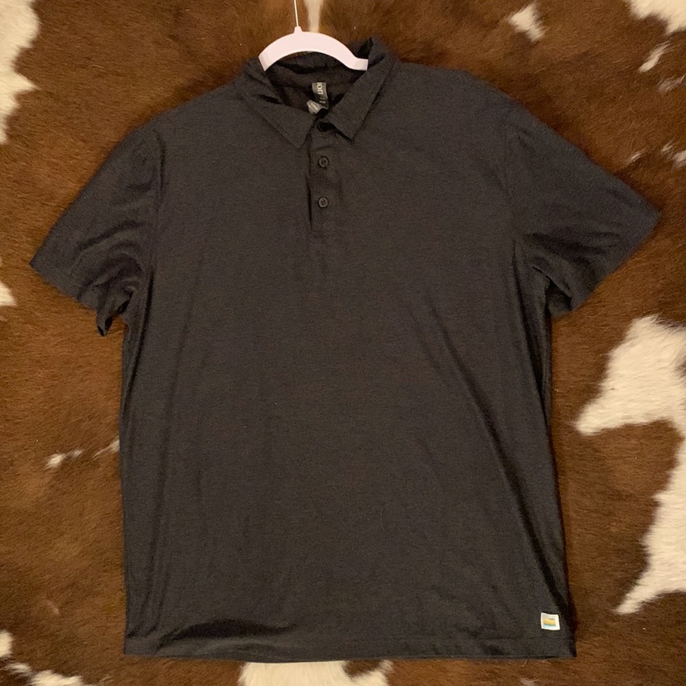 Vuori Heathered Grey Polo